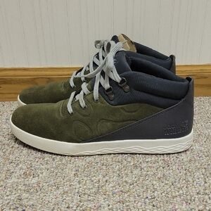 Jack Wolfskin Men's Olive and Charcoal Auckland Walking Shoes Sz 11